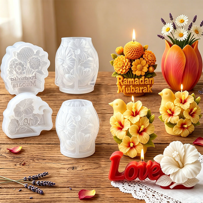 Florist Supply Vases - قالب سيليكون ثلاثي الأبعاد على شكل